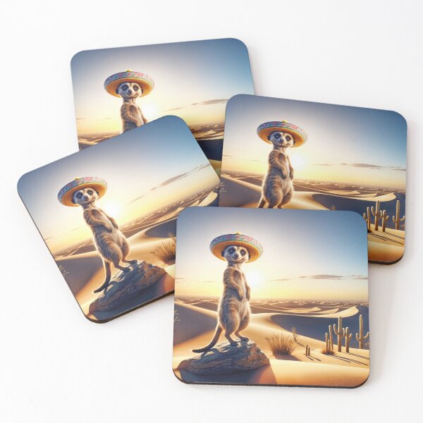 Item preview, Meerkat Wearing a Mexican Sombrero designed and sold by Maria Dryfhout.