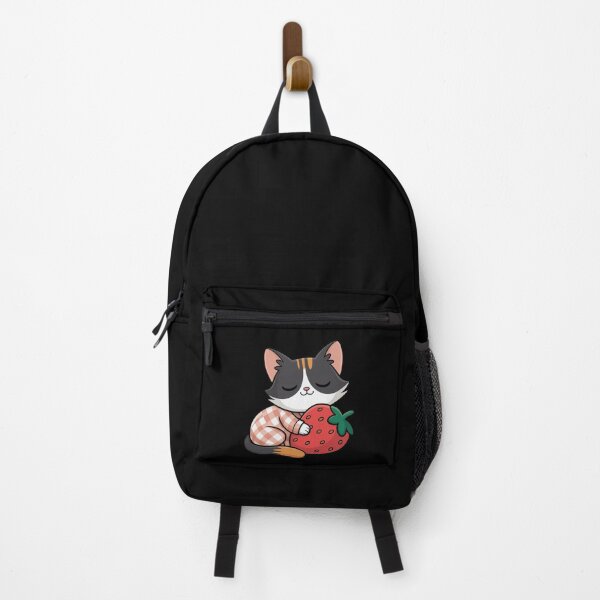 Item preview, strawberry and cat designed and sold by jkrphoto.