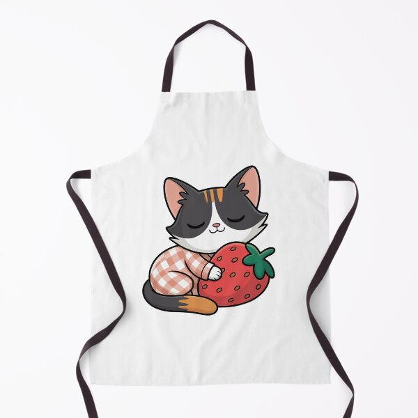 Item preview, strawberry and cat designed and sold by jkrphoto.