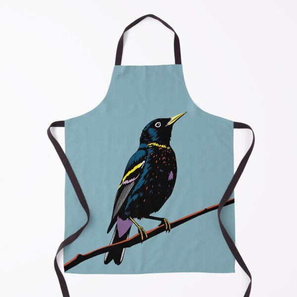 Item preview, Modern starling on branch pop art illlustration designed and sold by feenandneen.