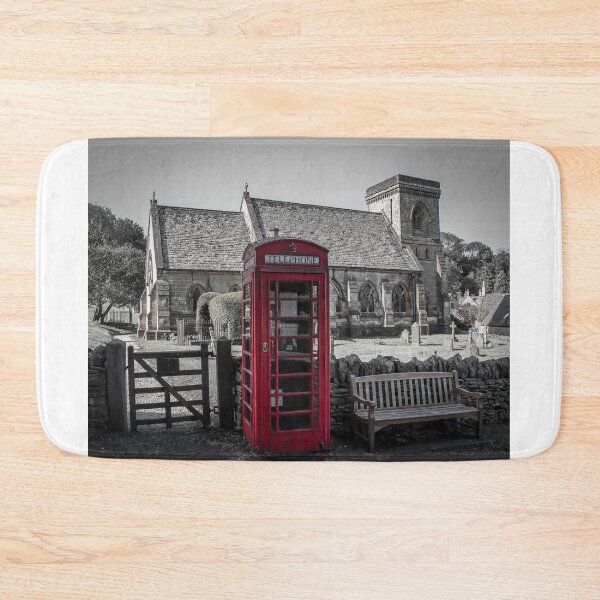 Item preview, English telephone box and church designed and sold by Martin Fenton.
