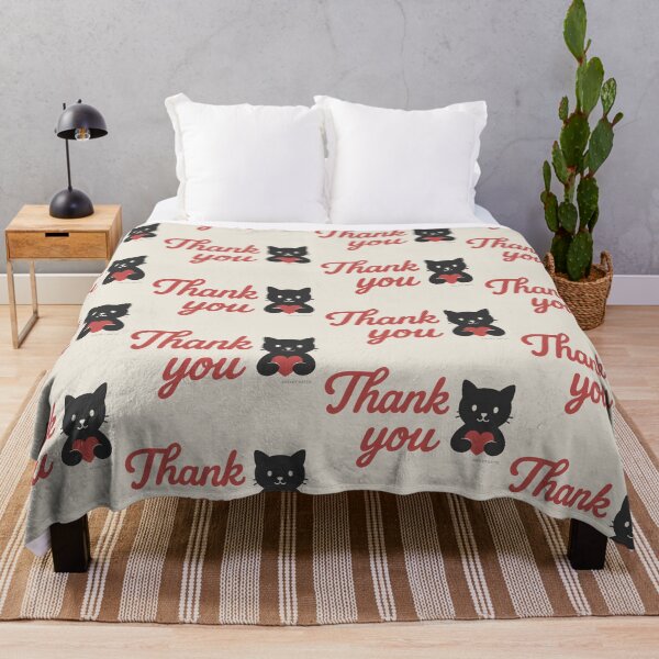 Item preview, Thank You Black Cat Holding Heart – Alley Gatto designed and sold by AlleyGatto.
