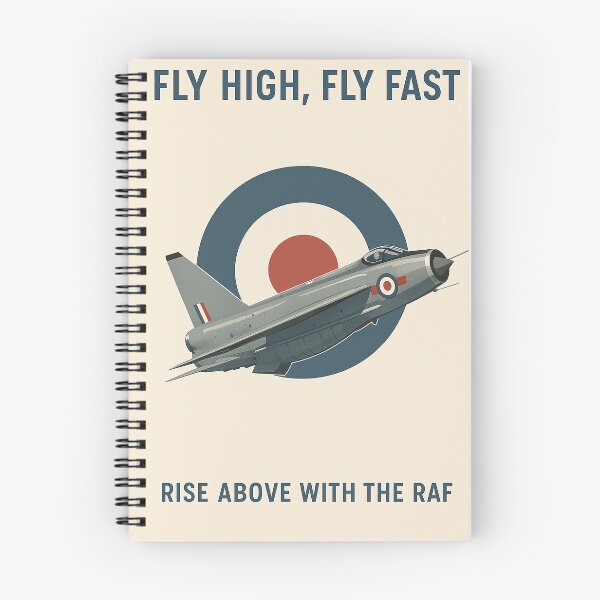 Aperçu de l'œuvre Affiche Lightning de la RAF créée et vendue par Skyframe Aviation.