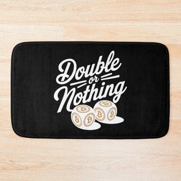 Item preview, Double or nothing, bitcoin to the moon, bitcoin crypto designed and sold by NoetherSym.