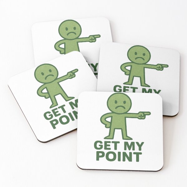 Item preview, Get My Point – Funny Stick Figure Design designed and sold by WonderBox.