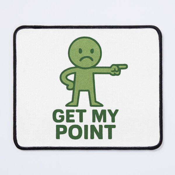 Item preview, Get My Point – Funny Stick Figure Design designed and sold by WonderBox.