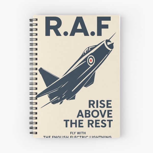 Aperçu de l'œuvre Affiche Lightning de la RAF créée et vendue par Skyframe Aviation.