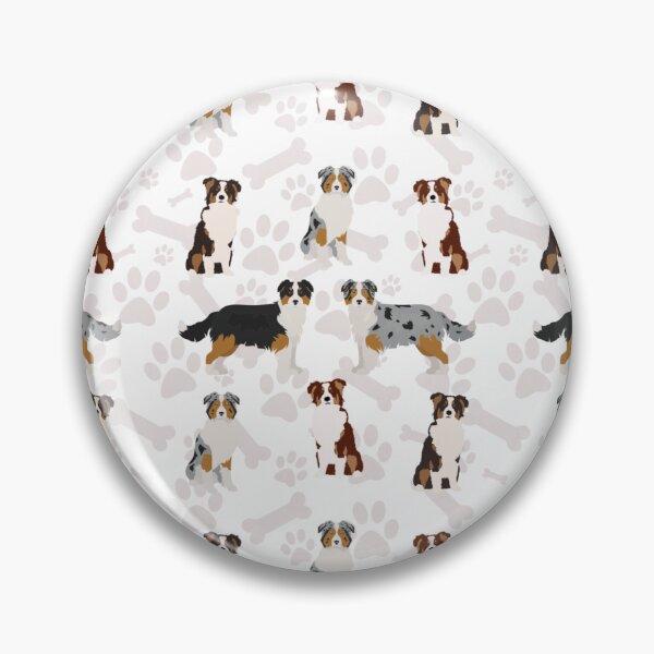 Item preview, Australian Shepherd Repeating Pattern designed and sold by BoardandBuzzed.
