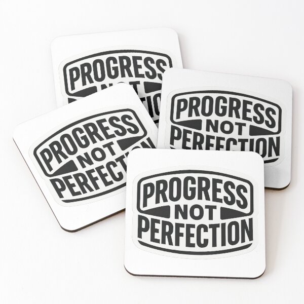 Item preview, Progress Not Perfection | Bold Motivational Sticker designed and sold by Mestyle0.