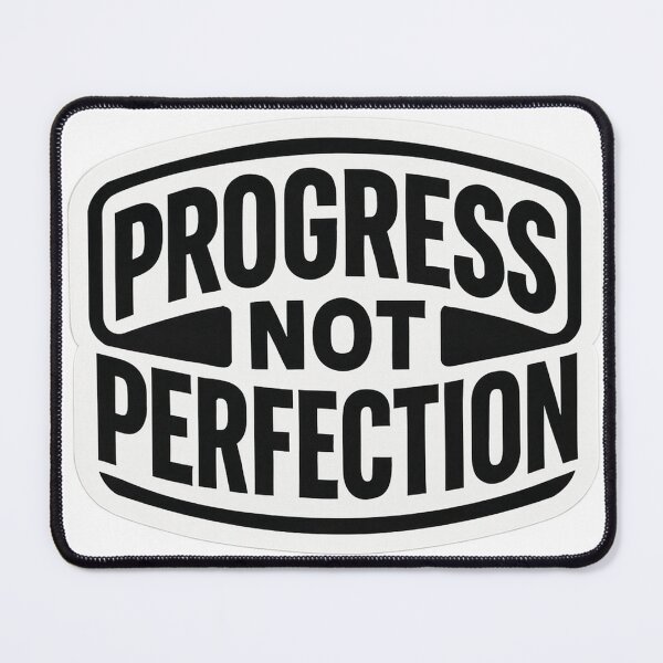 Item preview, Progress Not Perfection | Bold Motivational Sticker designed and sold by Mestyle0.