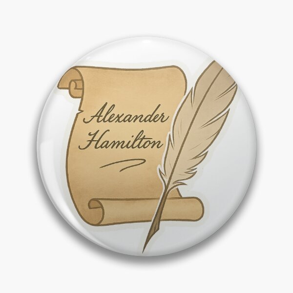 Item preview, Alexander Hamilton Quill & Paper designed and sold by Drama&Doodles.