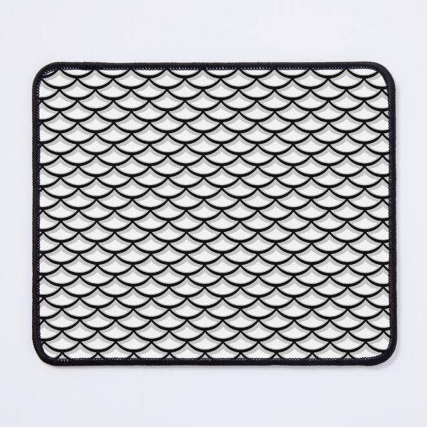 Item preview, White Mermaid Fish Scales Pattern designed and sold by wendymariemedia.