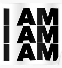 Sylvia Plath quote - I am I am I am OM Poster