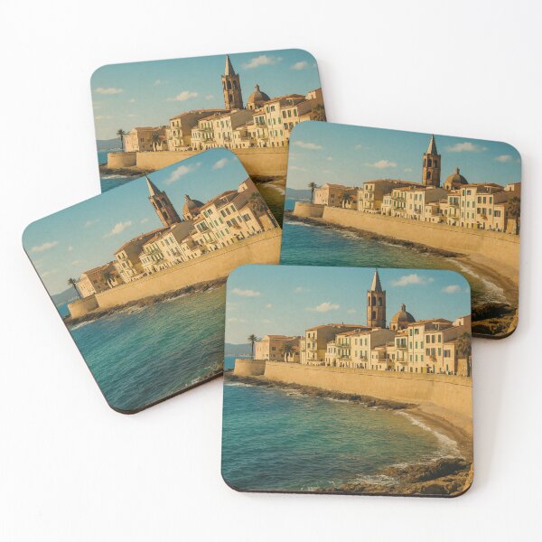Item preview, Alghero Sardinia Seaside Promenade designed and sold by Aryabek.