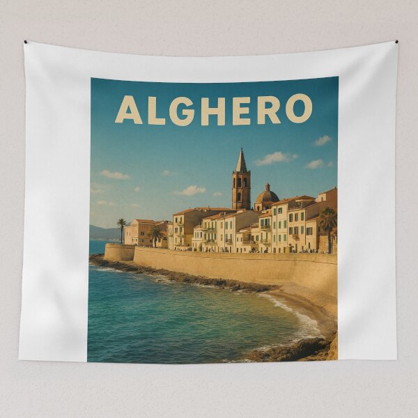 Item preview, Alghero Sardinia Seaside Promenade designed and sold by Aryabek.
