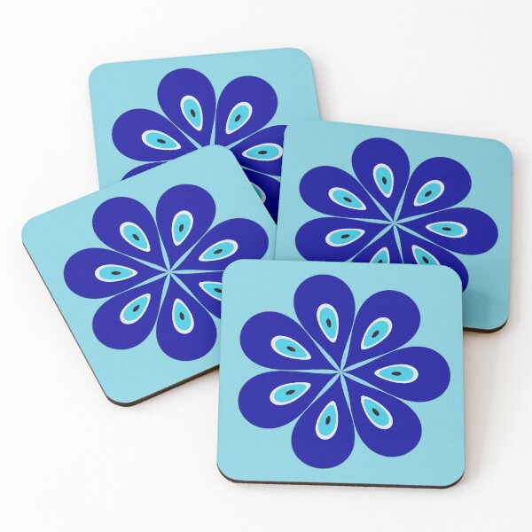Item preview, Blue Evil Eye Flower - Positive Energy Amulet  designed and sold by WD-Artist.
