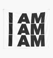 Sylvia Plath quote - I am I am I am OM Wall Tapestry