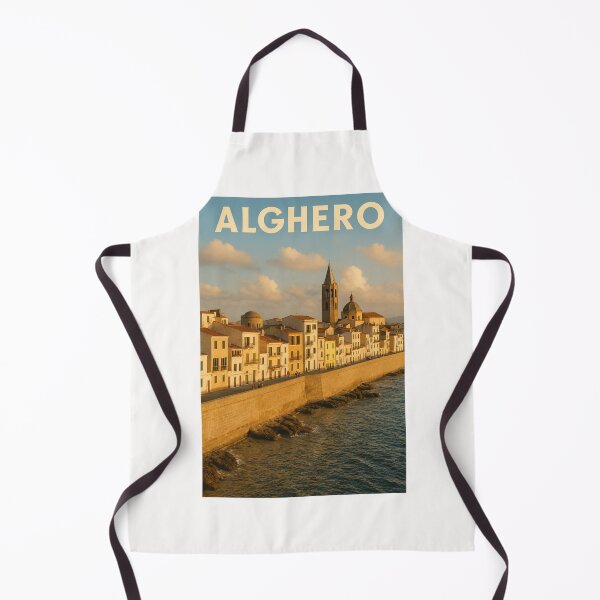 Item preview, Alghero Sardinia Coastal Wall View designed and sold by Places On Earth.