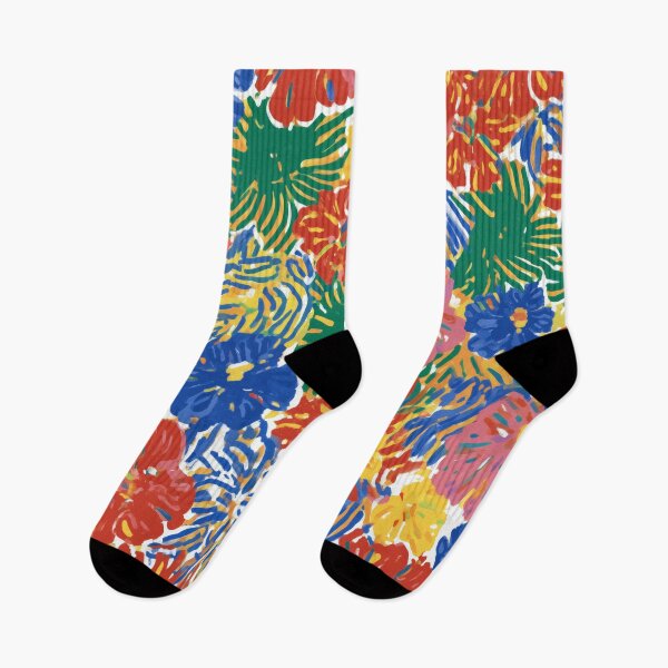 Item preview, Bold Fauvist Garden in Primary Colors designed and sold by TheOctopusRage.