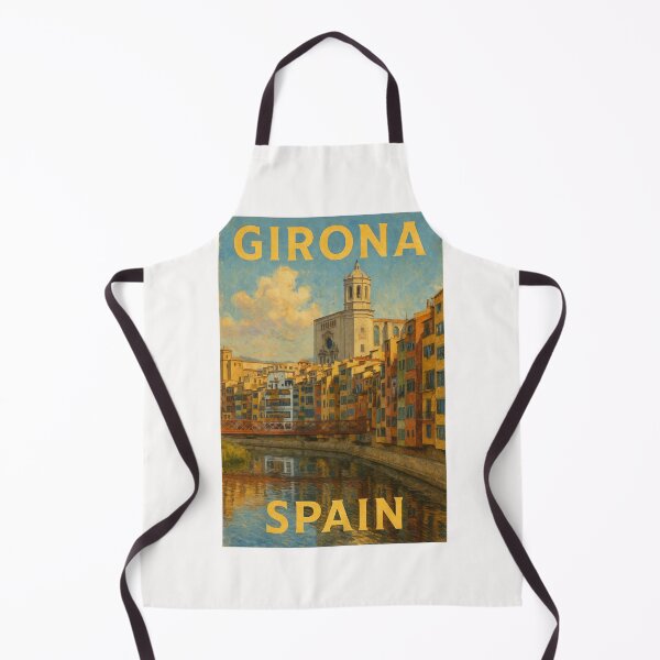 Item preview, Girona Cathedral and Onyar Riverfront designed and sold by Places On Earth.