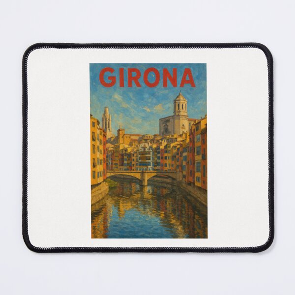Item preview, Girona Catalonia Riverside View designed and sold by Places On Earth.