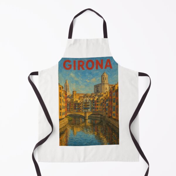 Item preview, Girona Catalonia Riverside View designed and sold by Places On Earth.