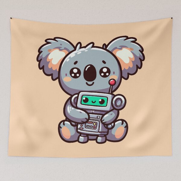 Item preview, Koala Hugging a Robot designed and sold by Ghost on Toast.