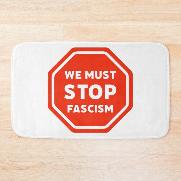 Item preview, We must stop fascism designed and sold by Rachel the Artist .