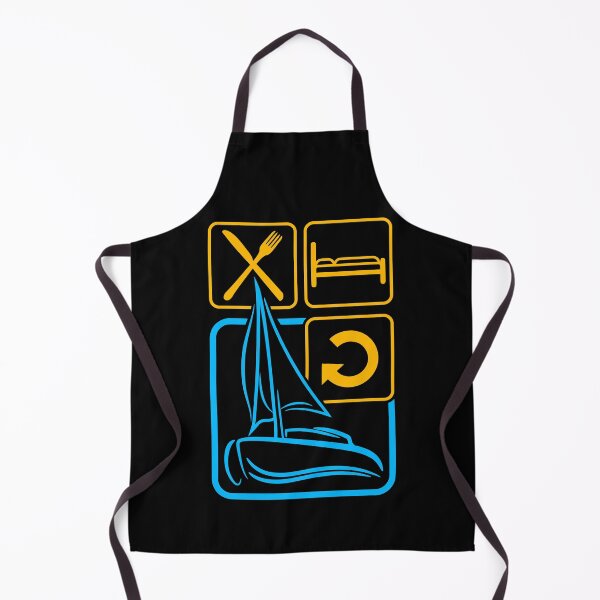 Item preview, Eat Sleep Sail Repeat Daily Logo Symbols Sailing designed and sold by shirt-o-mat.