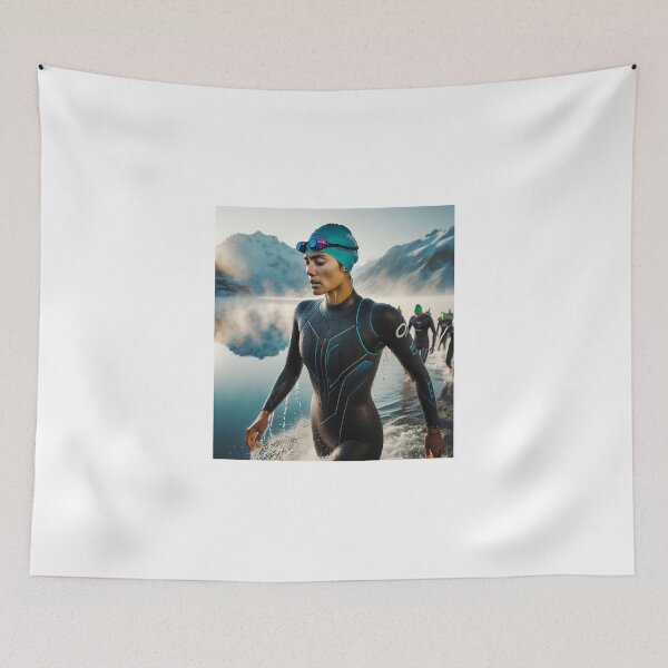 Item preview, "Cold Water, Warm Heart – Tri Through It" designed and sold by Triathlongram.