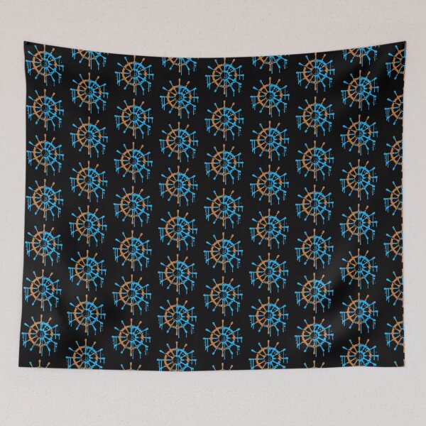 Item preview, Ship Steering Wheel Sailing Vintage Retro Style designed and sold by shirt-o-mat.