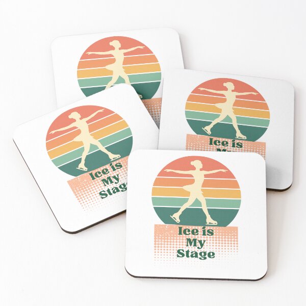 Item preview, Ice is My Stage – Retro Ice Skating Empowerment Design designed and sold by JenniferCreaArte .