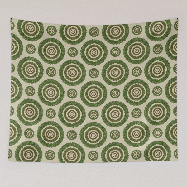 Item preview, Pattern of leafy wreaths designed and sold by Cherevan.