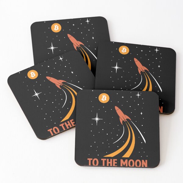 Item preview, Bitcoin to the moon designed and sold by DesignAddicts.