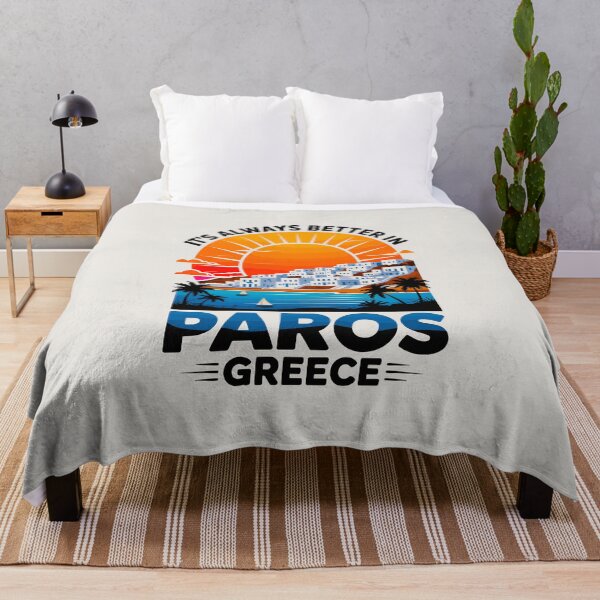 Item preview, It’s Always Better in Paros Greece – Sunset Greek Island Vacation Design designed and sold by paulo silveira.