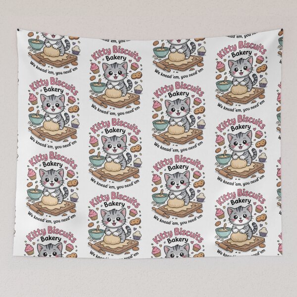 Item preview, Kitty Biscuits Bakery designed and sold by AniArtPL.