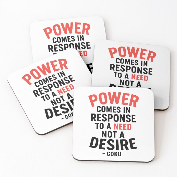 Item preview, Power Over Desire – Goku Quote designed and sold by OtaquotesJo.