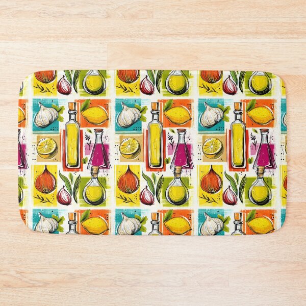 Item preview, Flavorful Ingredients in Motion - A Vibrant Celebration of Culinary Essentials designed and sold by OlfactoART Studio.