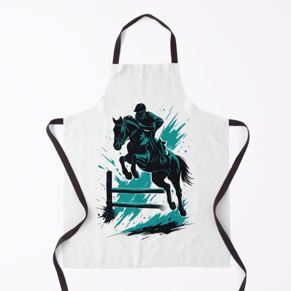 Item preview, Equestrian Jump – Dynamic Horse and Rider Silhouette designed and sold by JenniferCreaArte .