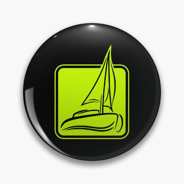 Item preview, Sailing Logo Symbol Square Sailboat Ship Captain designed and sold by shirt-o-mat.