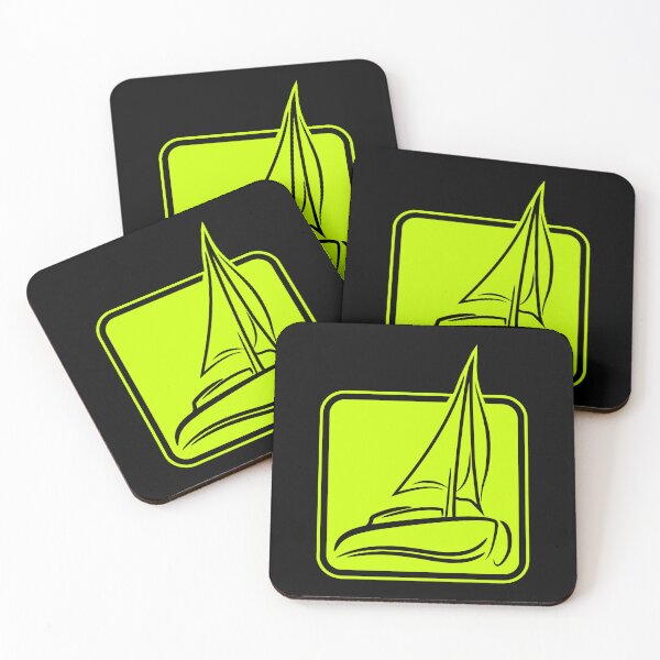 Item preview, Sailing Logo Symbol Square Sailboat Ship Captain designed and sold by shirt-o-mat.