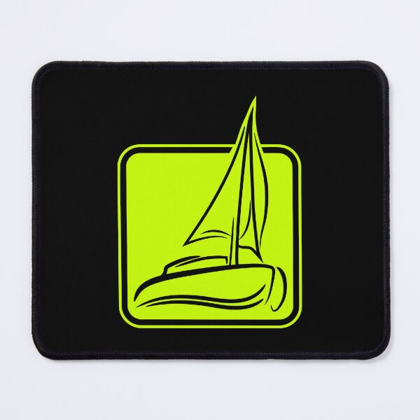 Item preview, Sailing Logo Symbol Square Sailboat Ship Captain designed and sold by shirt-o-mat.