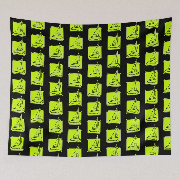 Item preview, Sailing Logo Symbol Square Sailboat Ship Captain designed and sold by shirt-o-mat.