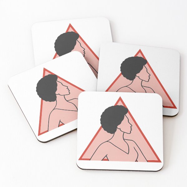 Item preview, Modern Delta Sigma Theta - Profile in Red Triangle – Empowerment Art designed and sold by summer-loving.