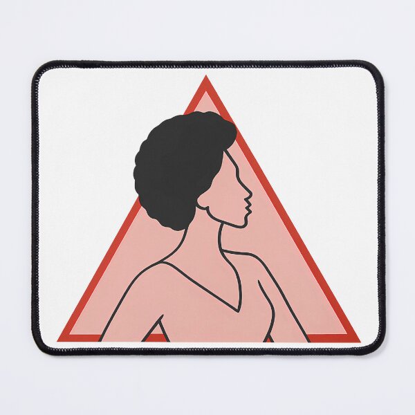 Item preview, Modern Delta Sigma Theta - Profile in Red Triangle – Empowerment Art designed and sold by summer-loving.