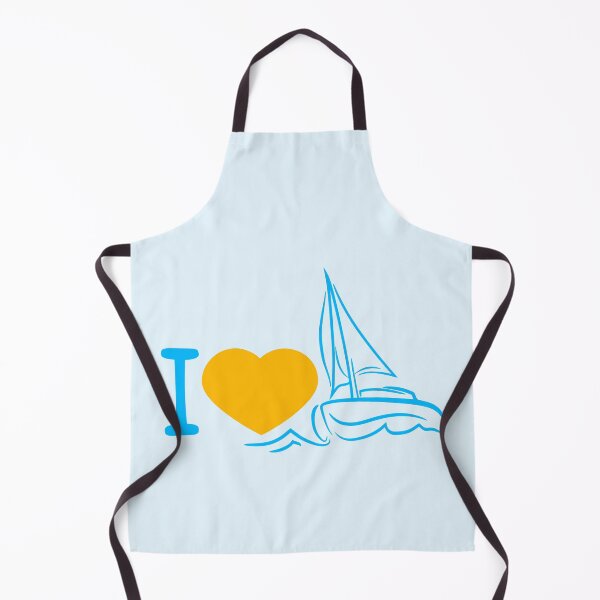 Item preview, I Love Sailing Boat Sail Heart Symbol Crew Logo designed and sold by shirt-o-mat.