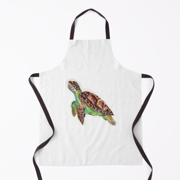 Item preview, Green Colorful Sea Turtle designed and sold by SomeChicksArt.