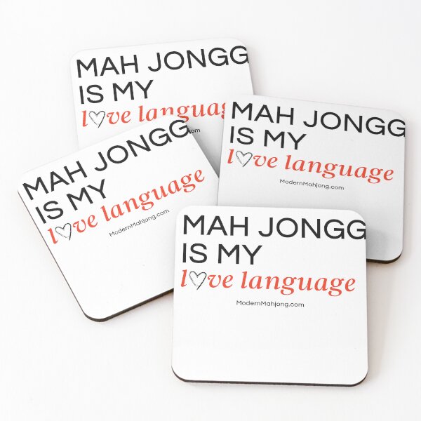 Item preview, MAH JONGG IS MY love language (See other design for Mahjong) designed and sold by ModernMahjong.
