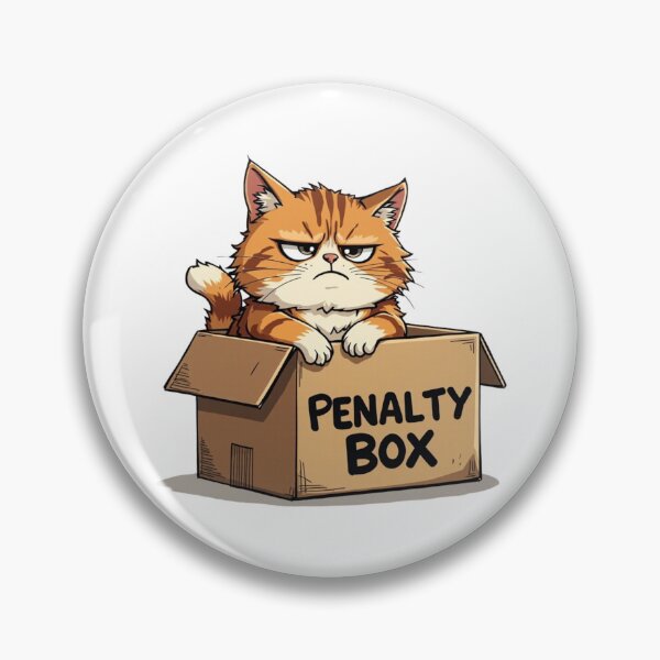 Item preview, Cat in the Penalty Box designed and sold by AKJablonsky.