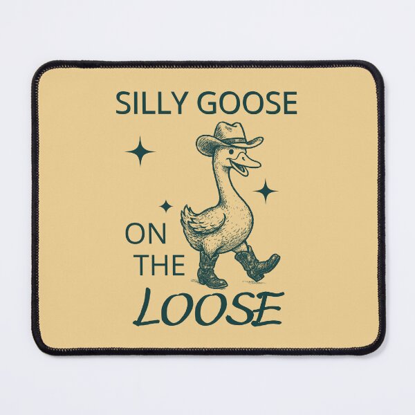 Item preview, Silly Goose On The Loose, Funny Western Goose designed and sold by Darkifun.